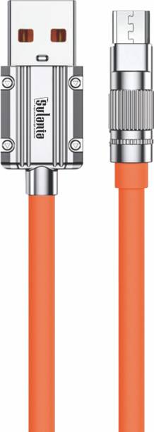 Sulania Micro USB Cable 4 A 1 m Nylon Copper 60 Watt High-Speed Charging Solution for Android Smartphones, Earbuds, and Tablets Metal Data Cable