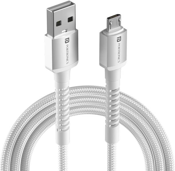 Portronics Micro USB Cable 3 A 1 m Konnect X USB-A to Micro USB Fast Charging Cable,Max 3A Output, Micro USB Device