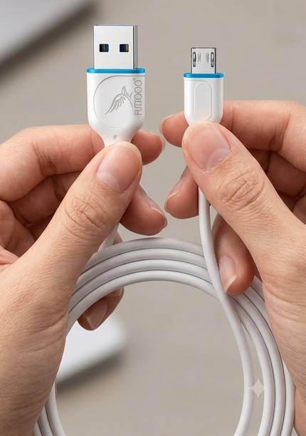 FUTTOOO Micro USB Cable 1.01 m Type B silicon White 3.5A Data Cable B Type Micro Usb Cable