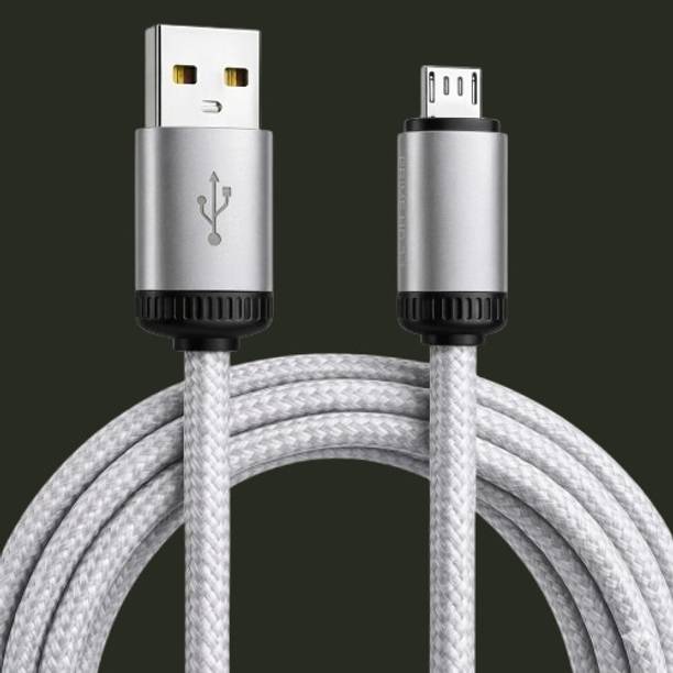 Tart Micro USB Cable 3 A 1 m Copper Heavy Duty Braided V8 Cable for Videocon Infinium series