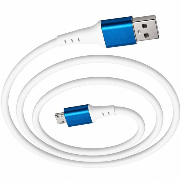 Sulania Micro USB Cable 2.4 A 1 m TPE 2.4A White Blue Micro USB Data Cable