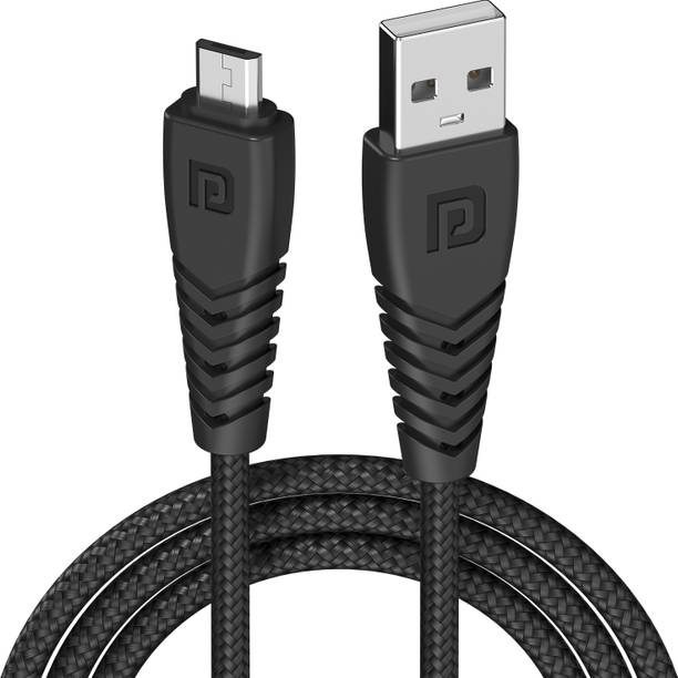 Portronics Micro USB Cable 2 A 1 m Nylon Braided Konnect B