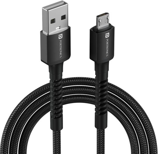 Portronics Micro USB Cable 3 A 1 m Konnect X USB-A to Micro USB Fast Charging Cable,Max 3A Output, Micro USB Device