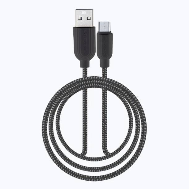 ZEBRONICS Micro USB Cable 3.1 A 1 m ZEB-MU300C HIGH SPEED BRAIDED CABLE