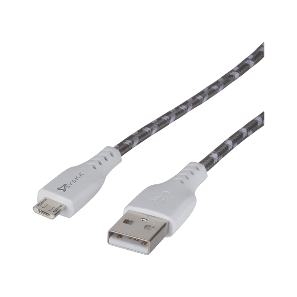 Syska Micro USB Cable 2 A 1.5 m CCMP90-GW