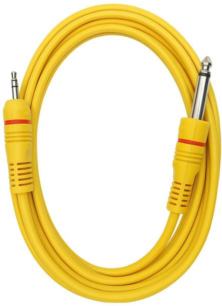 GADGEETI Mono Audio Cable 1.8 m p38 Mono Stereo Male 6.35 (1/4 inch) to 3.5 mm Stereo Male Digital mic Cable