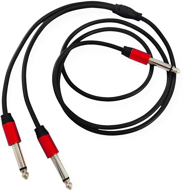 Moxe Mono Audio Cable 1.5 m 6.35mm Male to Dual 6.35mm Male Y-Splitter Cable (1.5m)