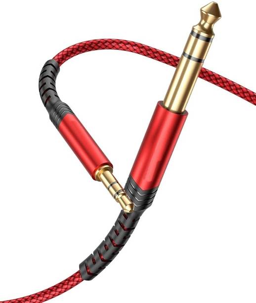 Zorbes Mono Audio Cable 3.5 m 3.5mm to 6.35mm Stereo Audio Cable, 6.35mm 1/4 Male to 3.5mm 1/8 Male TRS