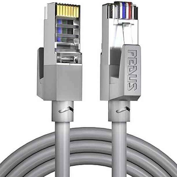 Fedus Patch Cable 50 m 1000 MBPS 50 Meter High Speed RJ45 Cat5e Ethernet Patch Cable