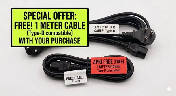 arnav enterprises Power Cord 6 A 1.5 m pvc A++ PRODUCTS PERIMUM CORD