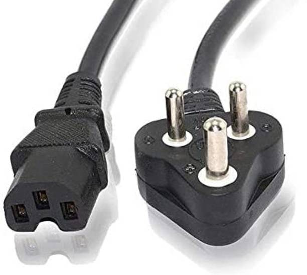 SANNO WORLD Power Cord 1.5 m Computer Power Cable Cord for Desktops PC and Printers/Monitor