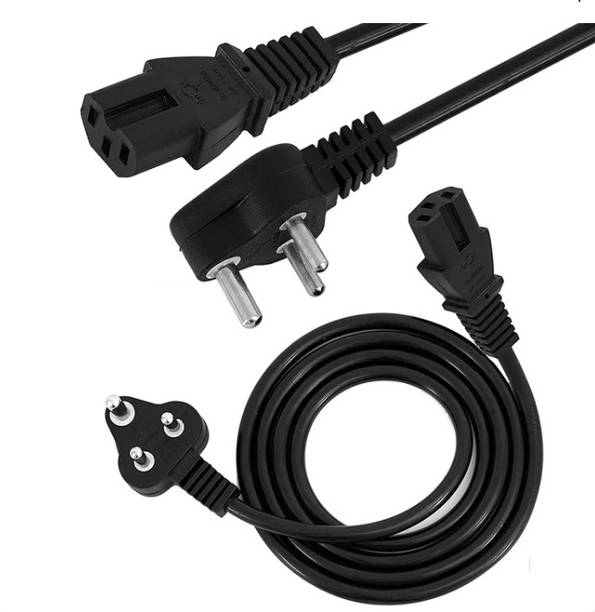 TERABYTE Power Cord 2.5 m Plug IEC Computer Mains Power for Desktop 3 pin Power Cable for PC, Power Cable for Monitor SMPS and Printer, Power Supply, TV