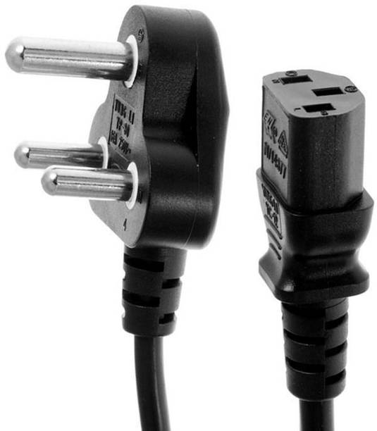BALRAMA Power Cord 1.5 m 3 Pin PC Power Cable (Cord) for Desktop Monitor | SMPS | Printer | Scanner | LED TV monitor, projector, powered speakers, gaming console and more (1.5M, Black)