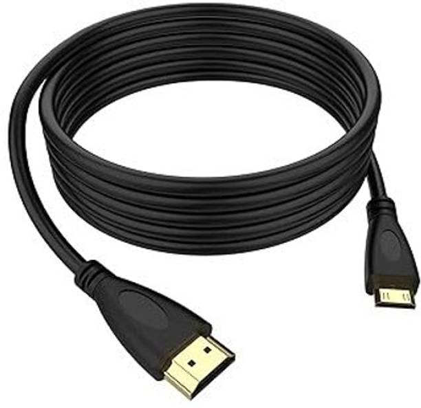 Darahs Power Cord 1.4 m Mini HDMI to HDMI Cable, High Speed 4K 60Hz HDMI 2.0 Cord