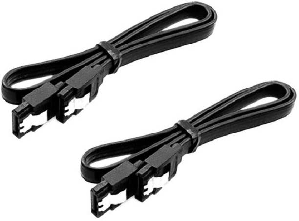 Steko Power Sharing Cable 0.15 m (2 Pieces) SATA Data Cable 6 Gbps Power Cable With Locking Latch