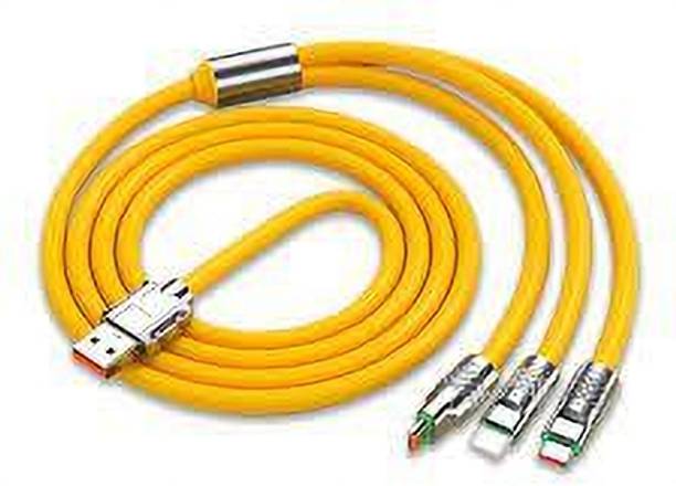 TECHEL Power Sharing Cable 3 m fat cable 3-in-1 Cable Charger Portable vbn10