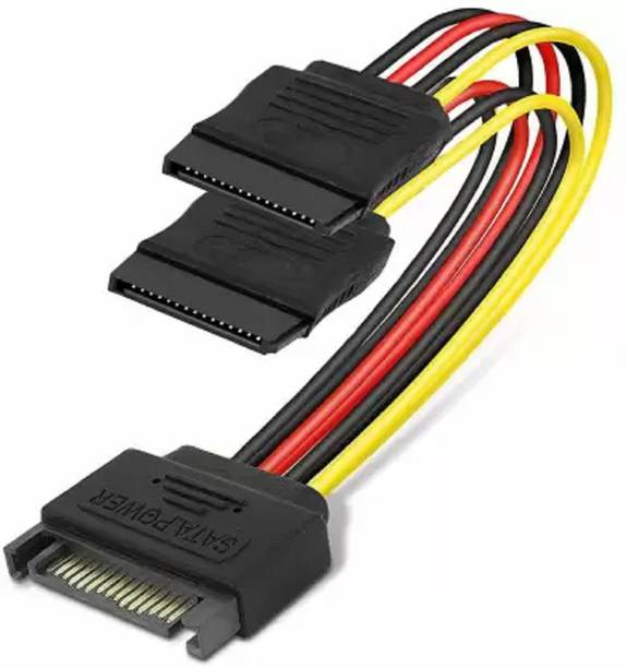 SVDK Power Sharing Cable 0.4 m 15 Pin SATA Power Y-Splitter Cable - 15cm Pack of 1