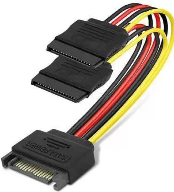 SVDK Power Sharing Cable 0.15 m 15 Pin SATA Power Y-Splitter Cable (6-inches) 0.15 m Power Sharing Cable