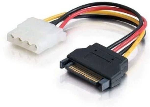 NEXZIA Power Sharing Cable 4.5 A 0.2 m NA SATA 15 Pin Male Power to 4 pin Molex Female Convert Connect SATA to Molex Cable