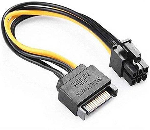 WiredCom Power Sharing Cable 0.2 m SATA 15 Pin to ATX 6 Pin PCI