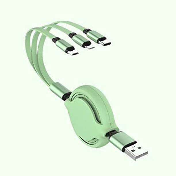 JANROCK Power Sharing Cable 1 m 3 in 1 Data Cable green