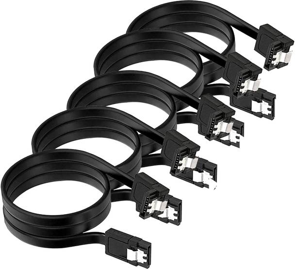 BPM Tech Power Sharing Cable 0.5 m SATA High Speed Data Cable 50cm with Locking Clip