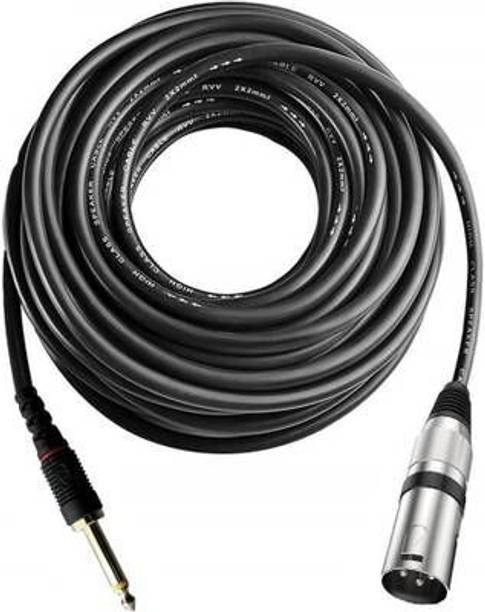 GADGEETI Stereo Audio Cable 5 m XLR to 6.35mm Microphone Cable FeMale to 1/4 6.35mm Mic Cable 3-Pin XRL Cable