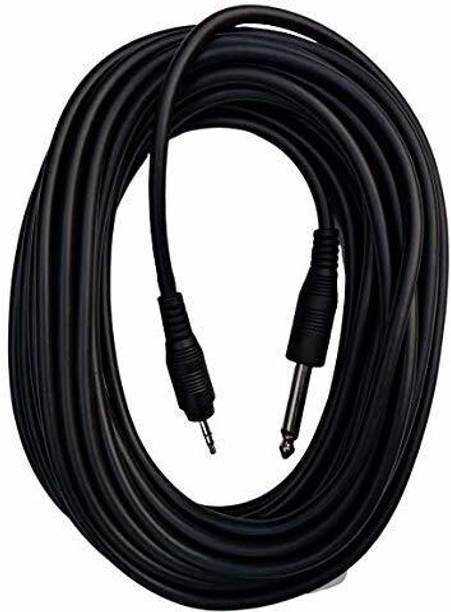 Hybite Stereo Audio Cable 5 m p38 plug male 6.35 mm to stereo 4 pole 3.5 mm male for guitar, computer, microphone, mixers DJ sound