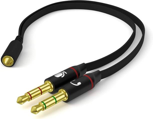 mizi Stereo Audio Cable 5 A 0.19 m ABS Plastic 3.5mm Female to Dual 3.5mm Male Splitter