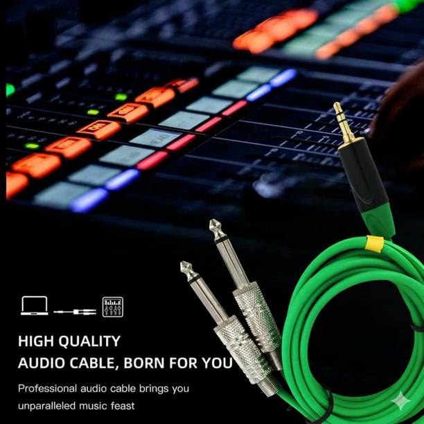 Moxe Stereo Audio Cable 1.5 m 3.5mm Stereo Male to Dual 6.35mm Mono Male Audio Splitter Cable