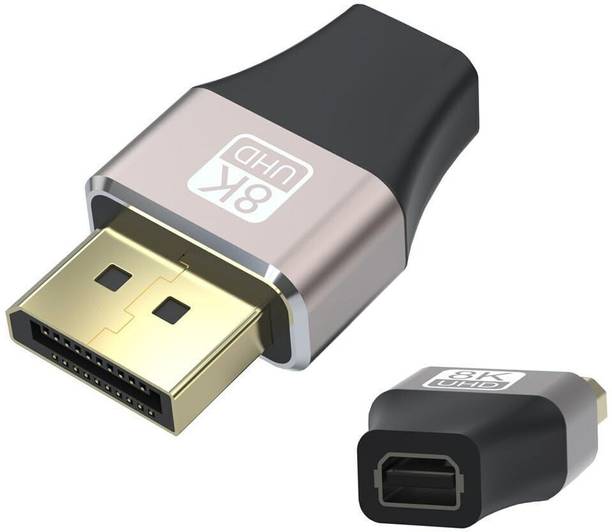Etzin Thunderbolt Cable 0.1 m 8K DisplayPort to Mini DisplayPort Adapter, Displayport Male to Mini Displayport Female Adapter, Display Port 1.4 Adapter 8K@60Hz UHD Video for Laptop, PC, Monitor EPL-1388CC
