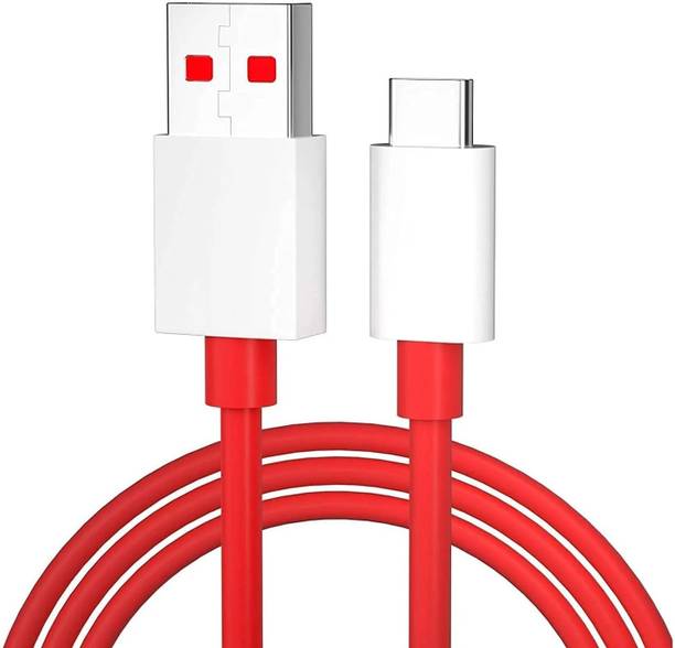 Punnkk Type C 6 A 1 m 80W SupurVooc Dash Warp Charge Cable, USB A to Type C Fast Charging & Data Sync.Cable
