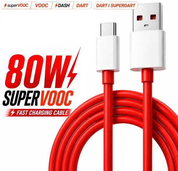SB Type C 10 A 1 m Aluminium Foil Shielding SuperVOOC 80W/100W USB Type-C Fast Charging Cable | Supports VOOC, Dash, Warp, Dart Protocols | Compatible with Realme & OnePlus Smartphones – Realme 12, OnePlus 12/12R, OnePlus 11/11R, OnePlus 10 Pro/10R, OnePlus 9R, OnePlus 8/8T, OnePlus 7/7T, OnePlus 6 | SuperVOOC, VOOC, Dash, Warp 80W Charger Type-C Data Cable