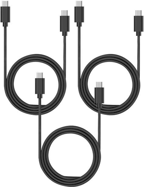 RAEGR Type C 1 m RapidLine USB Type-C to Type-C Cable Combo, (1M/3.3ft) |Upto 20W PD Fast Charging 3A