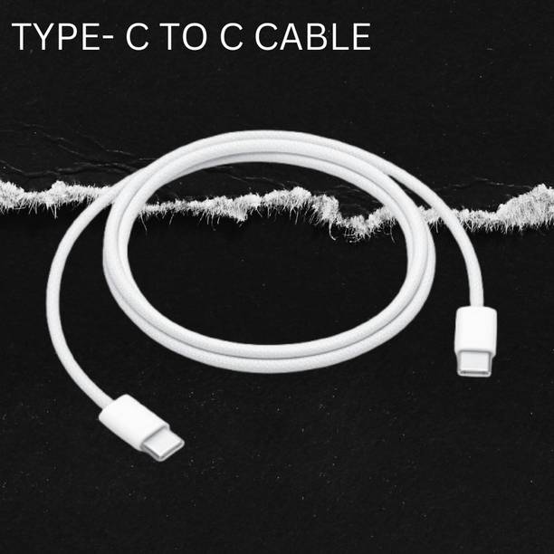 SACRO Type C 1 m Type C To Type C Charging Cable Compatible With Mobile,Laptop,Tablet,MacbookA351
