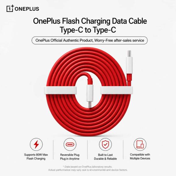 OnePlus Type C 8 A 1 m SUPERVOOC Type-C to Type-C Cable