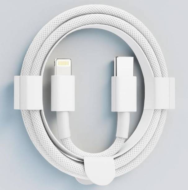 Deal Bazaar Type C 0 A 1 m NA Type-C to Lightning Fast Charging Cable – Braided Nylon Cord for iPhone & iPad