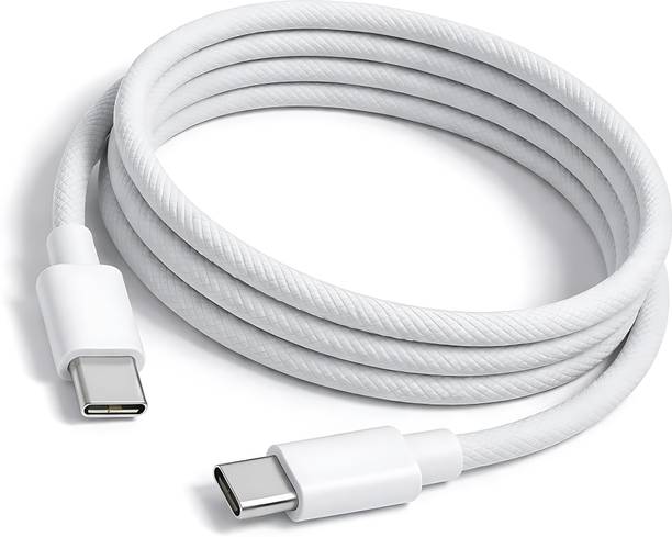 MAK Type C 3 A 1 m Braided Original 80W USB-C to C Fast PD Nylon Braided Charging Cable