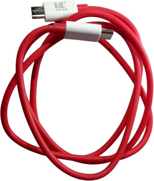 UNICRO Type C 10 A 1 m PVC Type C to Type C Red Data & Charging Cable