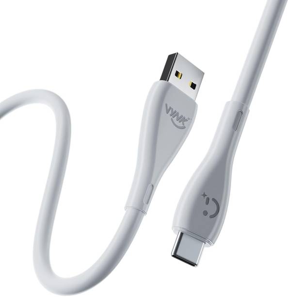 Vynk Type C 1 m Surge C Fast Charging | 4-Core Durable TPE, Compact & Stylish Design