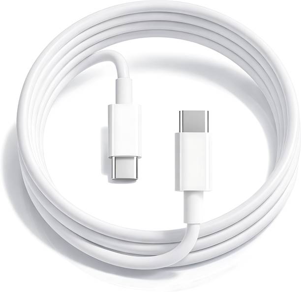 MAK Type C 3 A 1 m Copper 60W Fast Charging C to C Cable , USB Type-C to Type-C Data Cable for iPhone 15/16, Samsung & Type-C Devices