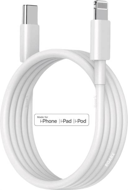 RoarX Lightning Cable 3 A 1 m Type C to Lightning Cable, Fast Cha