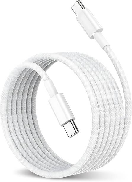 HOMEMO Type C 6 A 1 m Nylon Braided 27W Type-C to Type-C PD Charg