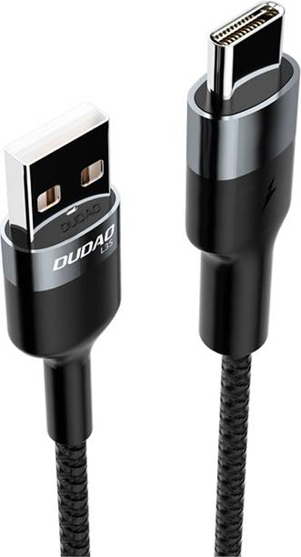 DUDAO Type C 5 A 1 m Unbreakable Braided 5A Fast Charging Lightning Cable with 1m Length
