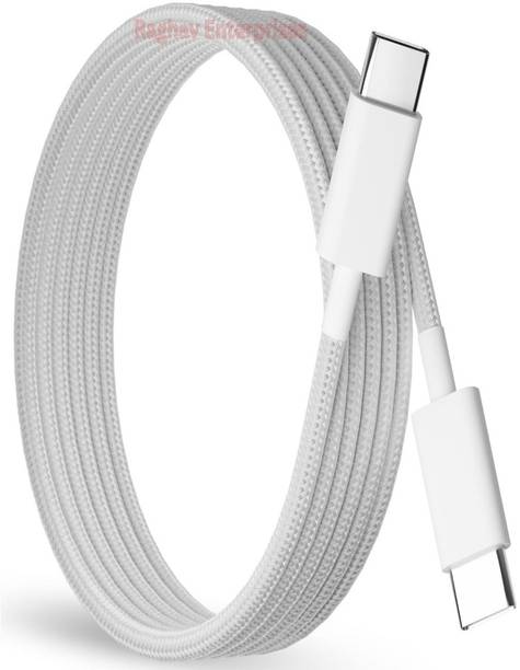 RAGHAV ENTERPRISES Type C 6 A 1 m Nylon Braided cable for iPhone 16 /16 plus/ 16 pro /16 pro max type c to c cable Ios Model