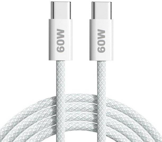 Marchpower Type C 5 A 1 m Original Type C to Type C Cable for iPhone Charger Cable (MFi Certified) 60 Watt