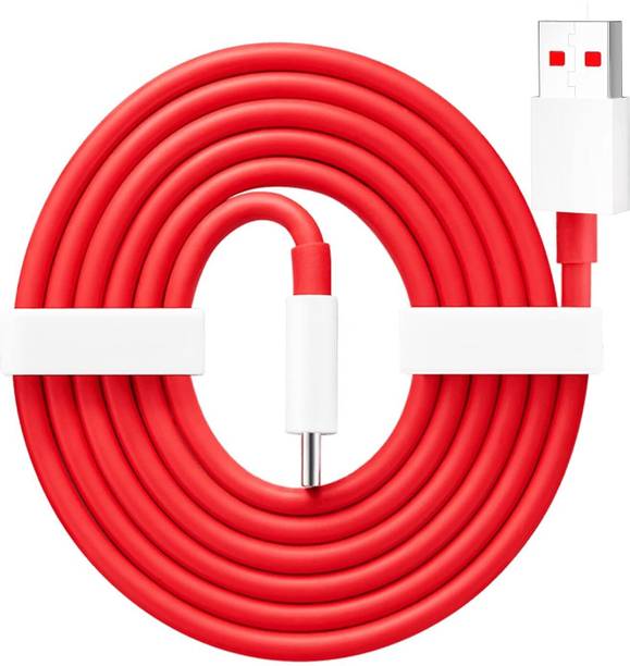 GOOD FUN USB Type C Cable 2 A 1 m 80W Charging Cable USB to Type C Warp Charger /Dash Fast Charge Cable for 11,11R,10 Pro,10R,10T,9RT,9R,8R,8T Charge Cable for 6/6T/7/7T,Nord,Ce2 Lite 5G,Ce 3 5G,Ce3 Lite, Red