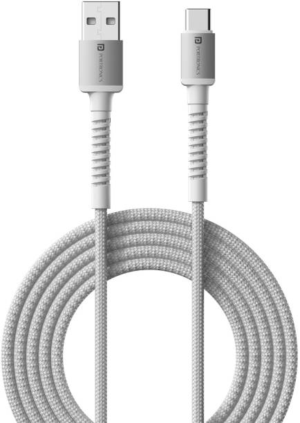 Portronics Type C 3 A 1 m Konenct X USB to Type C Fast Charging Cable with 1M Length