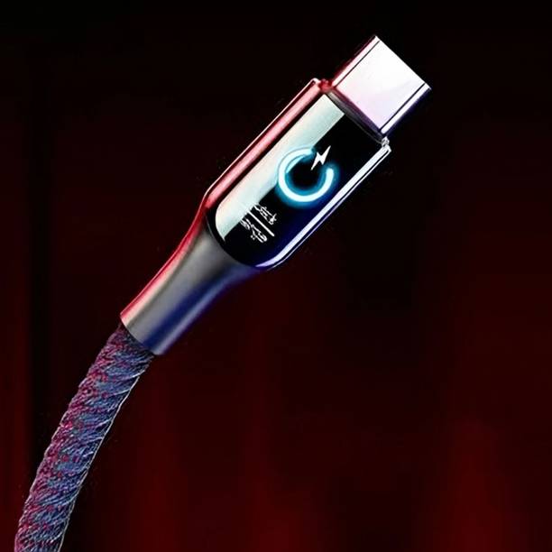 CLAT Type C 3 A 1.01 m Type C Cable with Intelligent Power Off Led Light and Quick Charging Indicator