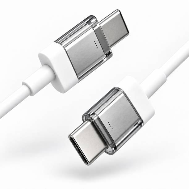 Flipkart SmartBuy Type C 3 A 1 m TPE 60W Type C to Type C Fast Charging Data Cable type C compatible with Samsung C to C Phones Cable/ iPhone 15/16/ Nothing CMF Cable/ Google Cable/ Type C Laptop Cable/ Macbook Cable/ iPad Cable / 60W C to C Cable